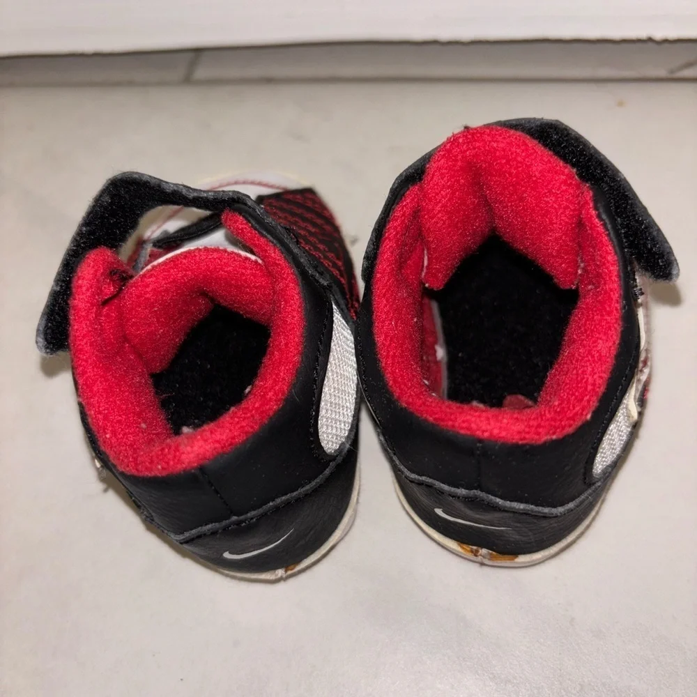 2009 Nike Baby Black, Red, and White Sneakers